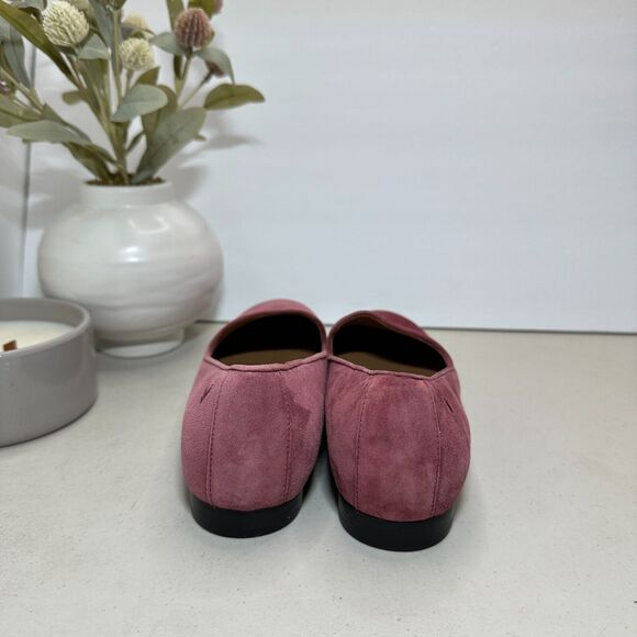 New Vionic Willa Slip On Comfort Loafer Shoes Pink Suede Leather Women's 6.5 - Picture 2 of 11